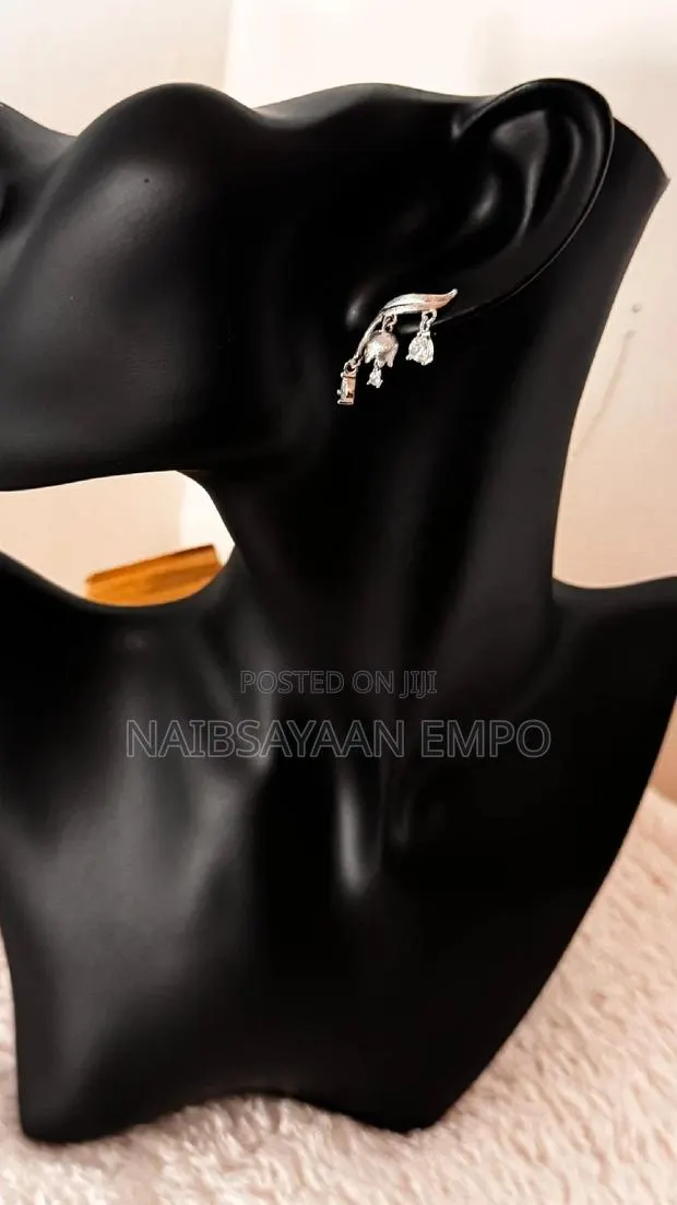 Water Droplet Diamond Earring · Photo 1