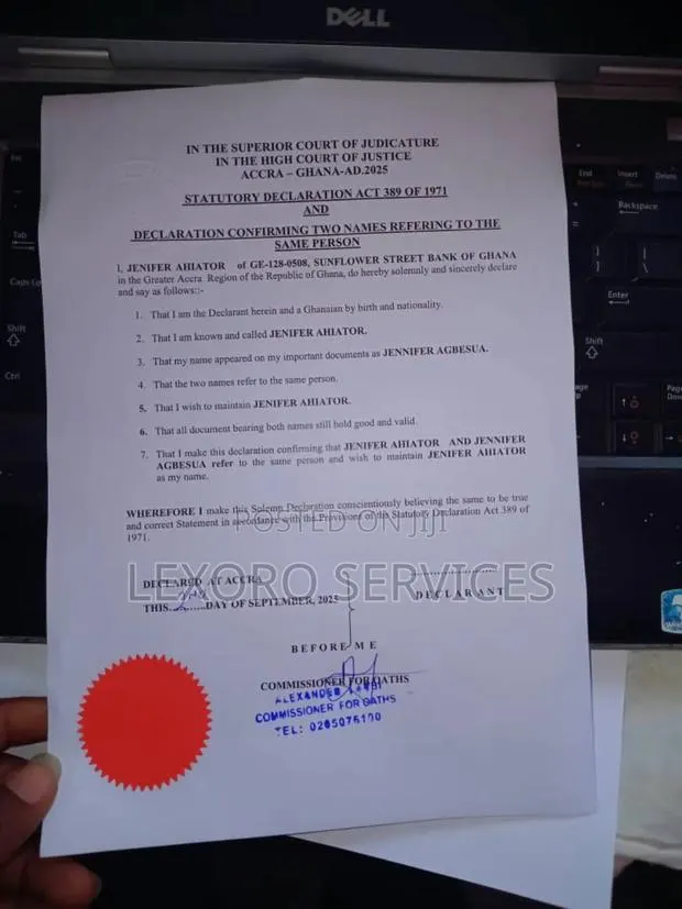 Affidavit,Gazette,Passport,Birth Cert,Business Cert(Express Services) · Photo 1