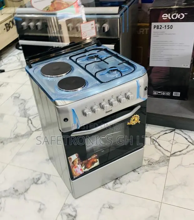 Get Perfect Ferre 60×60cm 2-Electric 2-Gas Cooker With Oven Grill · Photo 1