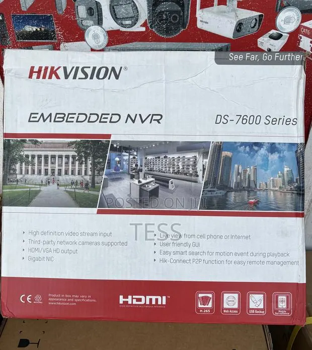 Hikvision 8ch Poe NVR /8mp 2hdd Slot DS-7608NI-Q2/8P · Photo 1