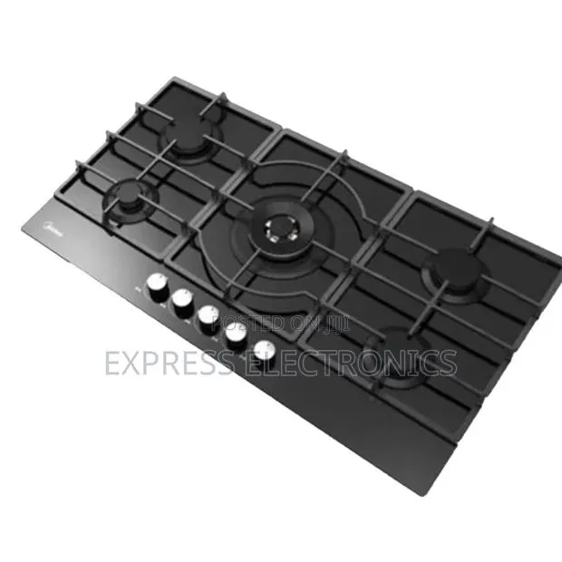 Hot Deals Midea 90Gq095 Built-in Gas Stove, 5 Burners, 60X50 Cm -Black · Photo 1