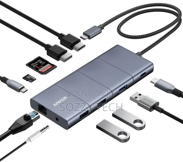 Anker 565 11-in-1 USB C Hub, Multi-Monitor Display Docking Station, · Photo 1