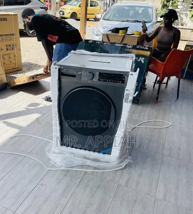 Get Affordable Lg 8kg Inverter Washing Machine(Black). · Photo 1