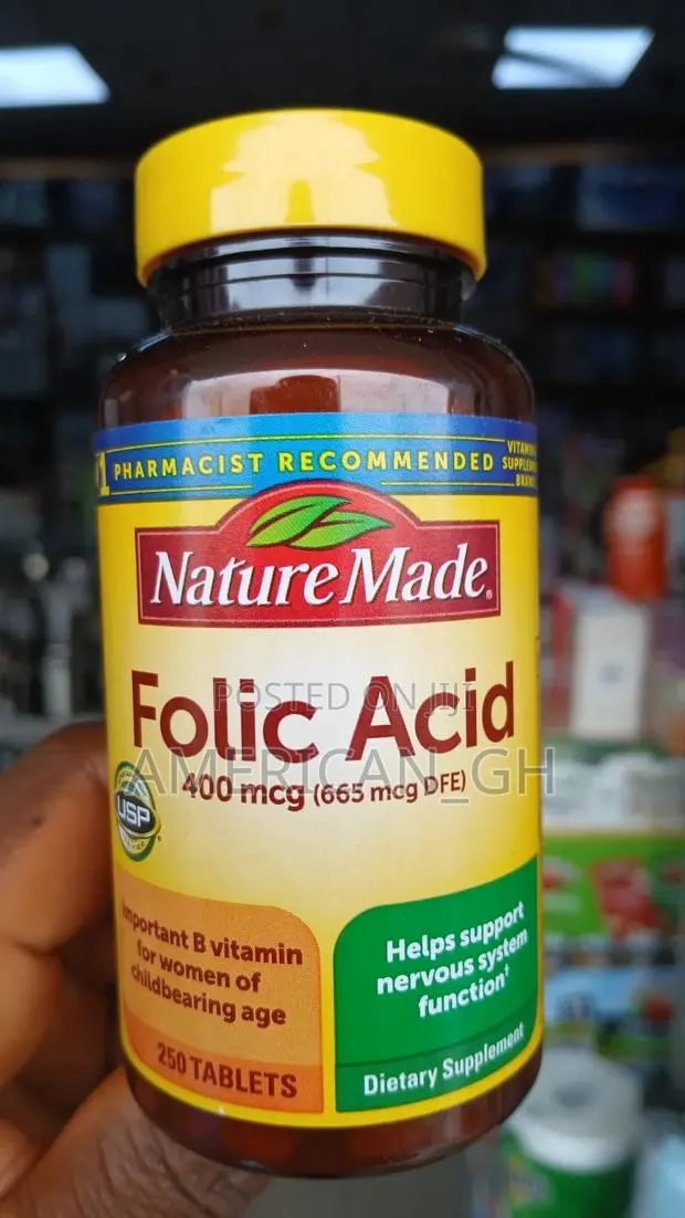 Nature Made Folic Acid 400mcg, 250 Tablet · Photo 1