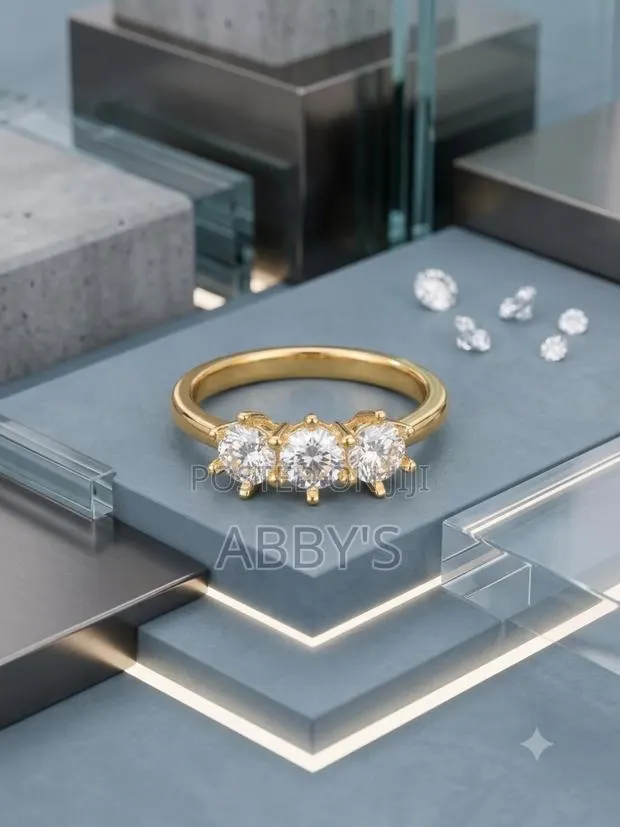 Non Fading Stainless Gold Engagement/Promise Ring · Photo 1