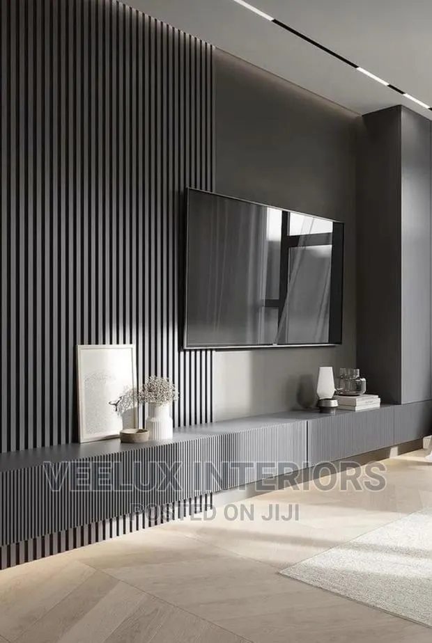 Fulllength-Black Tv Unit || Interior Design · Photo 1