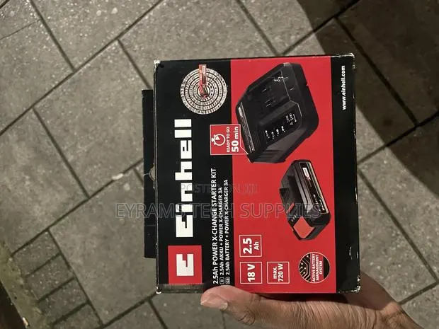 Einhell Cordless Angle Grinder + Battery + Charger · Photo 1