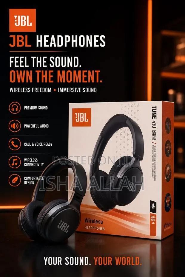 JBL TUNE 420 — BassFlow Wireless Headphones · Photo 1