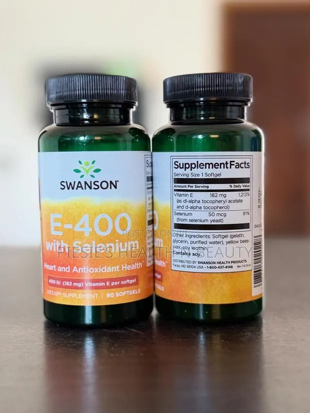 Swanson Vitamin E With Selenium,90 Softgels · Photo 1