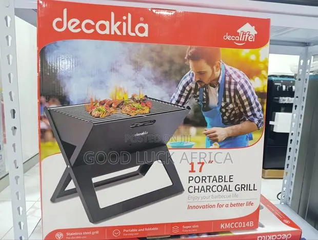 Decakila Foldable Charcoal Grill – Kmcc014b · Photo 1