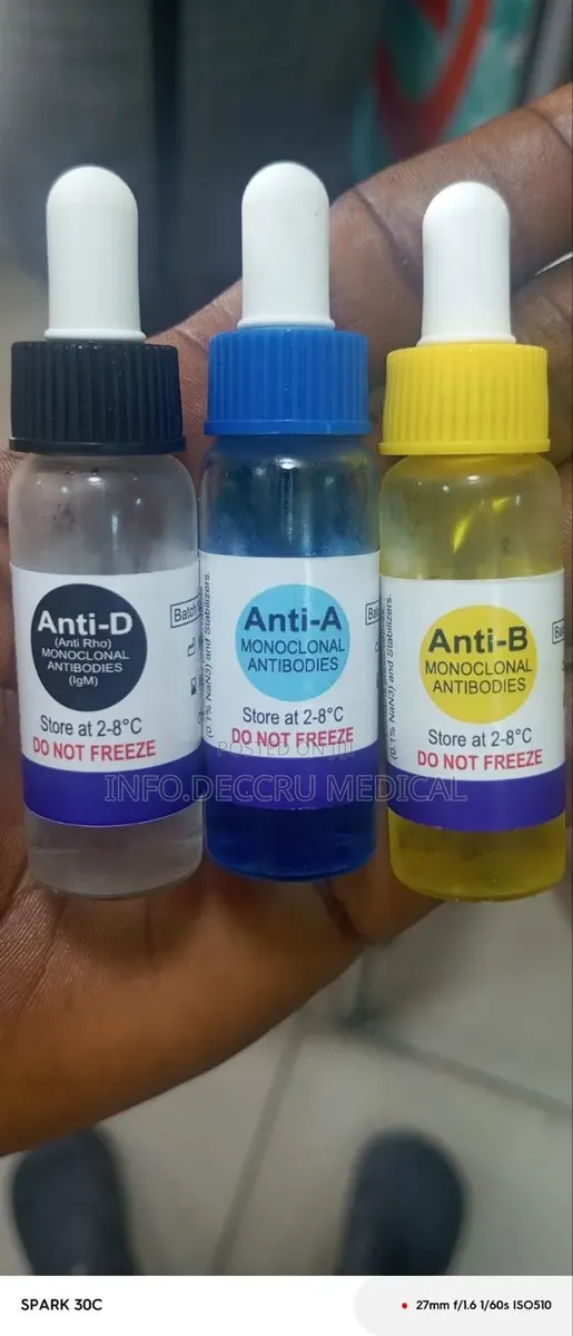 Blood Grouping Reagent Set(Ant A,B,D) · Photo 1