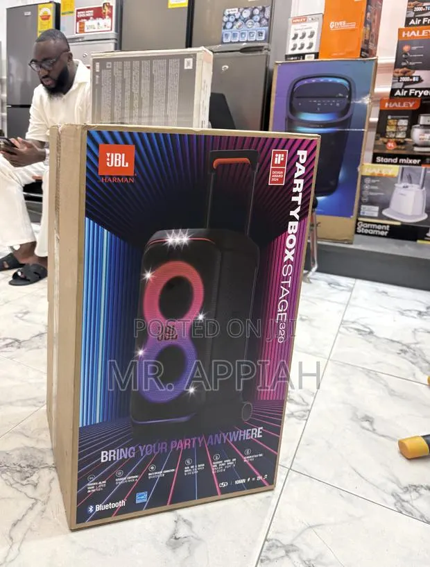 Fresh in Box JBL Party Box 320(240watt)Bluetooth Speaker,Black · Photo 1