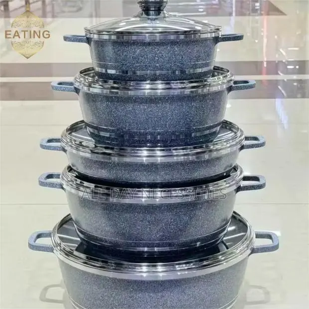 10pcs Granite Nonstick Cookware · Photo 1