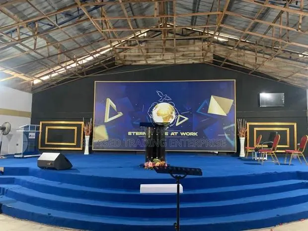Durable Blue Carpet for Church Auditorium and Altars · Photo 1