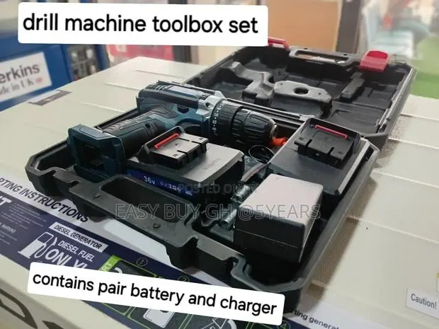 Bosch Cordless Hand Drilling Machine Box Additional Tools · Photo 1
