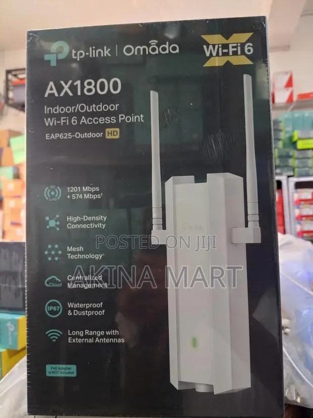 Tplink Omada Ax1800 Indoor/Outdoor Wifi6 Accesspoint Eap625 Outdoor Hd · Photo 1