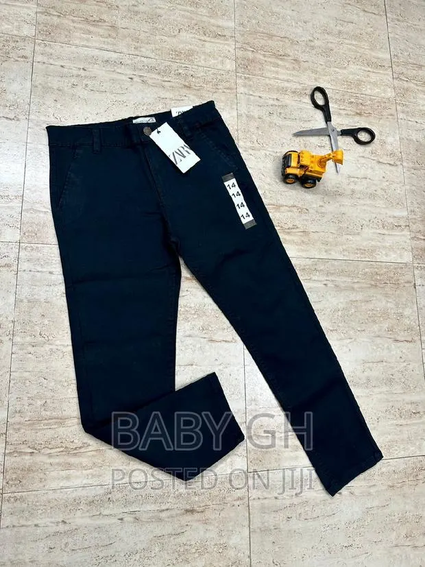 Zara Boys Kids Black Chino Trousers · Photo 1