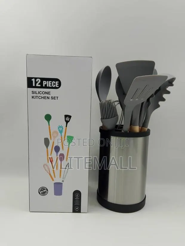 12-Piece Silicone Kitchen Utensil Set · Photo 1