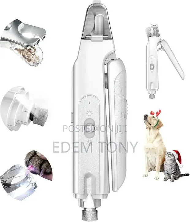 2-in-1 Pet Nail Grooming Tool With Clipper Grinder for Dogs Cats · Photo 1