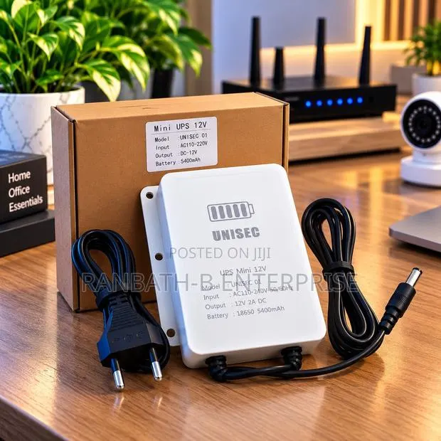 UNISEC Mini UPS 12V – Keep Your Router Powered During Power Outages · Photo 2