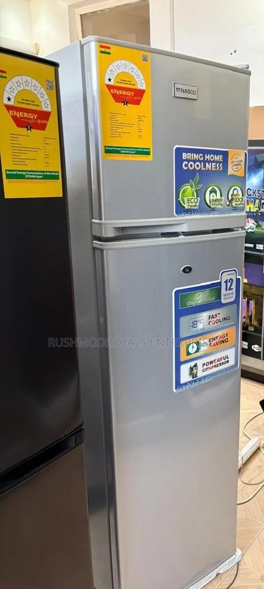 Nasco 166Liters Silver Energy Saving Top Mount Freezer Fridge · Photo 1
