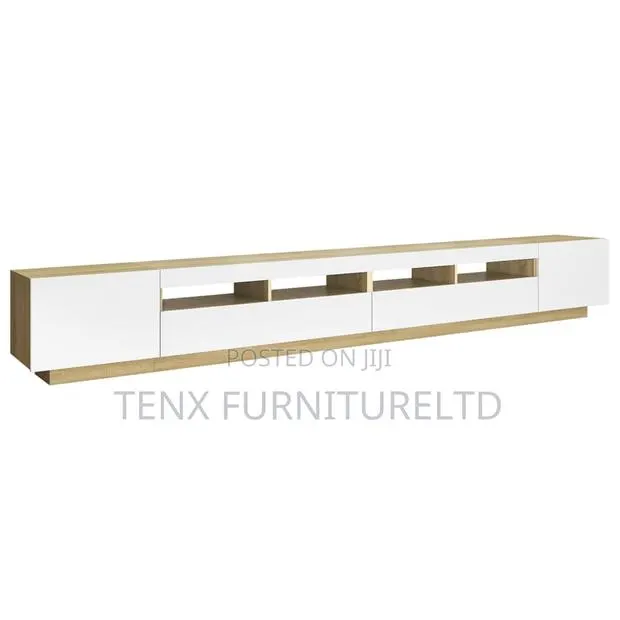 Tv Stand (With Led Lights) Dual Colour · Photo 1