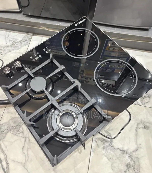 Order Classic Kenwood 60cm 2 Gas + 2 Electric Hob(Black)Glass · Photo 1