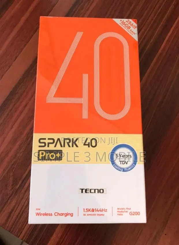 New Tecno Spark 40 Pro+ 256 GB Black · Photo 1
