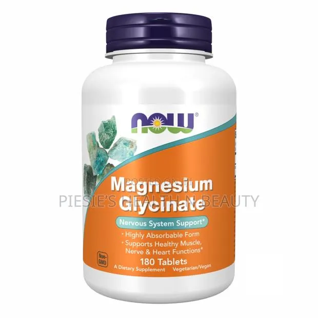Now Magnessuim Glycinate 180s · Photo 1