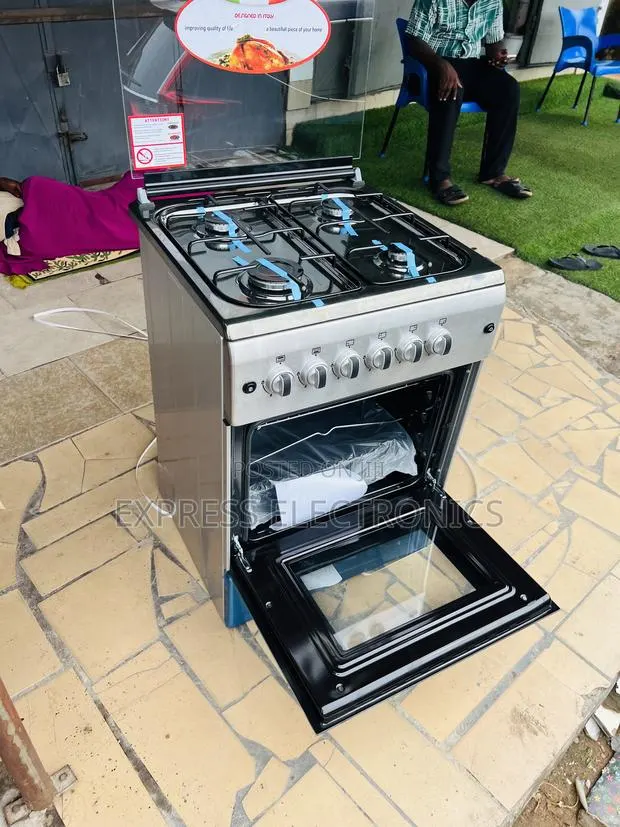 Freestanding Gas Cooker Oven Grill 4burner 60/60 New Line · Photo 1