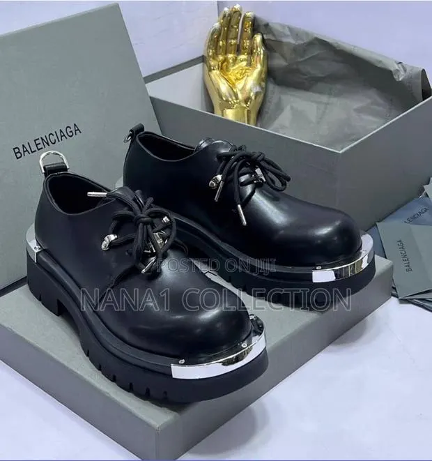 Balenciaga — Style Leather Derby Shoes · Photo 1