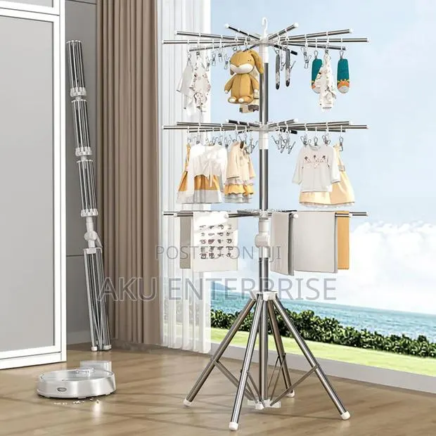 Multifunctional Foldable Clothes Drying Racks · Photo 1