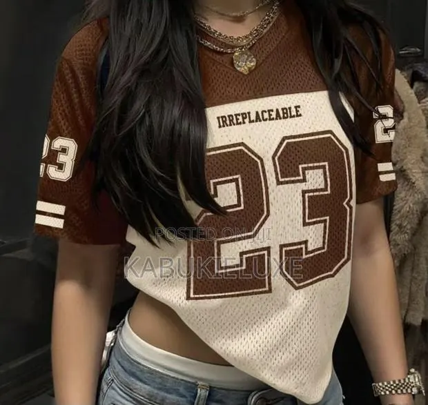 36 Strong Mesh Oversized Jersey Top · Photo 1