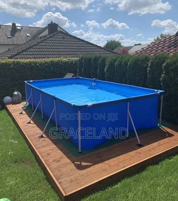 Intex Metal Frame Rectangular Swimmin Pool 2.2m X 1.5m X60cm · Photo 1