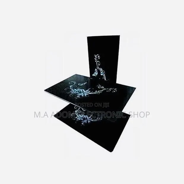Glass Double DVD Glass Shelf Black Very Affordable and Quali · Photo 1