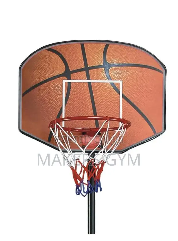 Adjustable Basketball Hoop - Portable Metal Stand Ball Pump · Photo 1