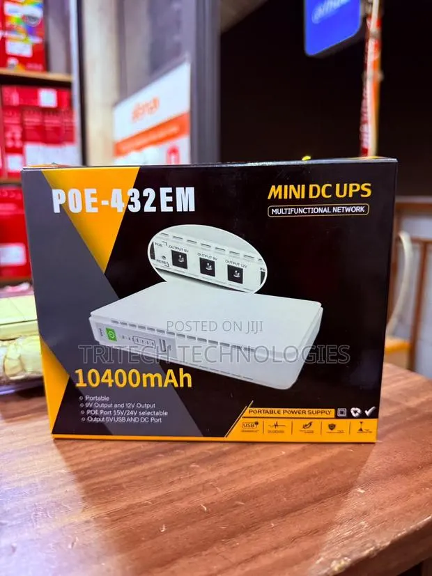 10,400 mAh -POE-431P Mini DC UPS · Photo 1