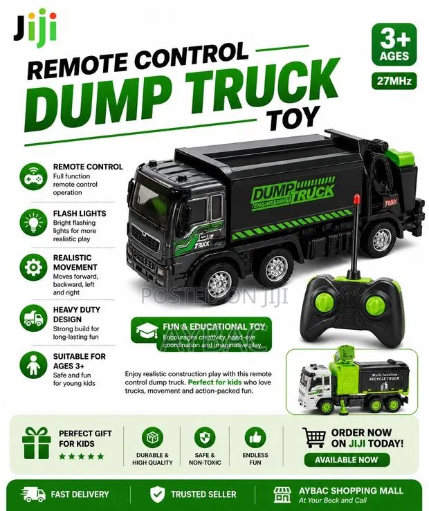 Remote Control Dump Truck Toy