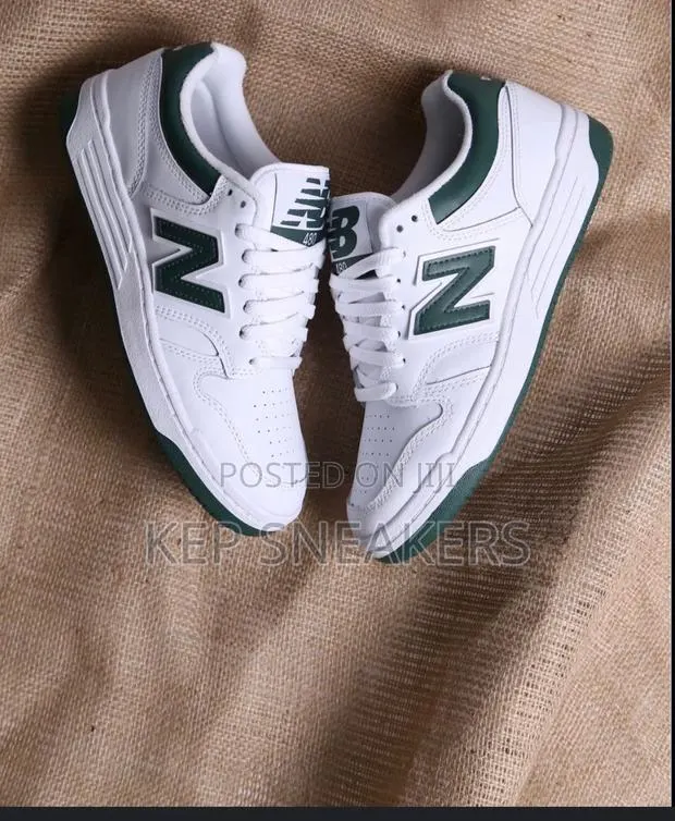 New Balance 480 White Green Accents · Photo 1
