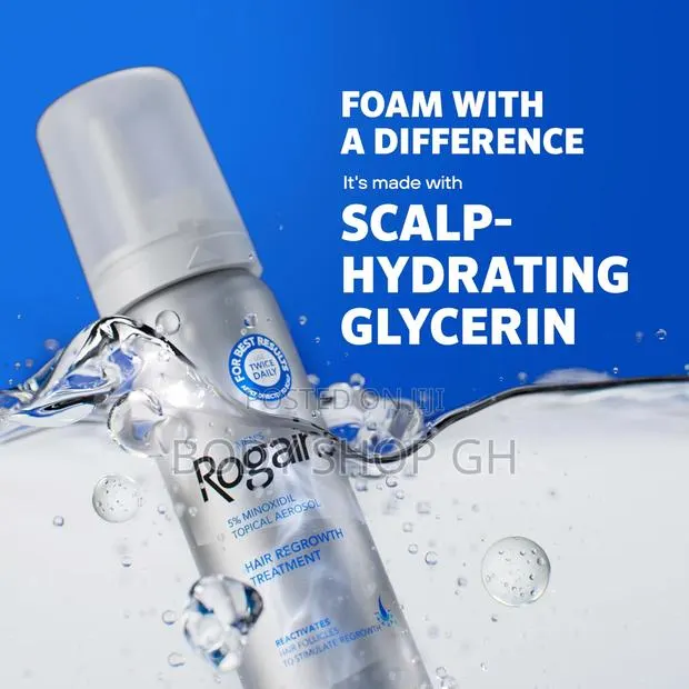 Rogaine Minoxidil Foam for Men - For Receding Hairline and Bald Spots · Photo 1