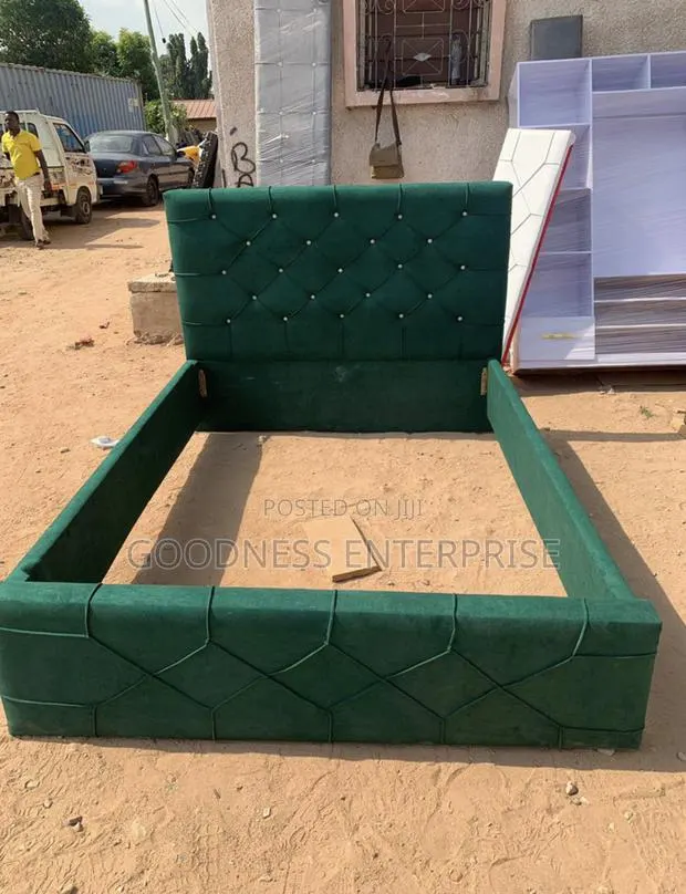 Green Fabric 60/80 Bed Frame · Photo 1
