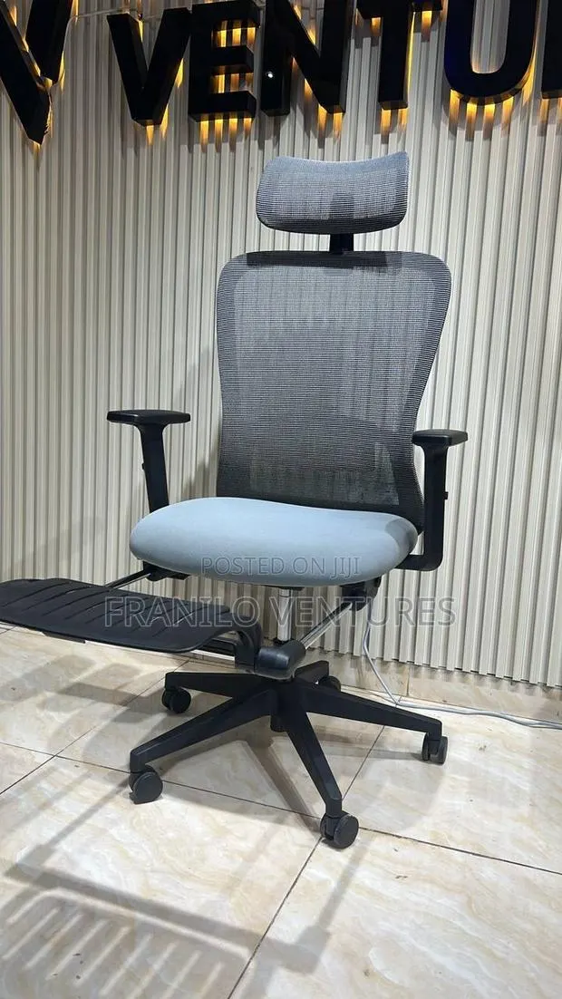 Office Chair With Footrest, Adjustable Arm · Photo 1