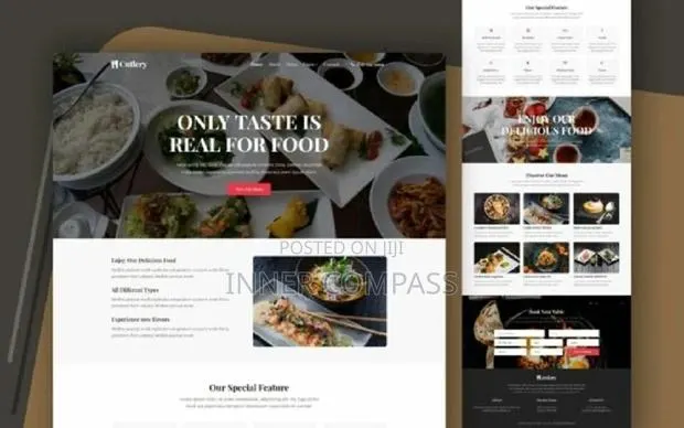 Hotels and Restaurant Website Design · Photo 1