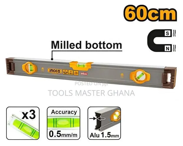 Spirit Level With Powerful Magnets - Hsl38060m · Photo 1