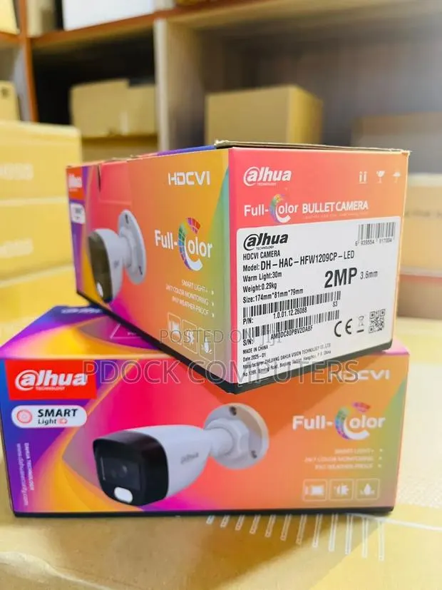 Dahua Wired 2MP Full Colour HD Bullet Camera DH-HAC-HFW1209CP-LED · Photo 1