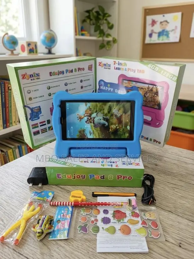 Zynix Edujoy Pad 8 Pro Android Kids Tablet 128gb+6gb - Blue · Photo 1