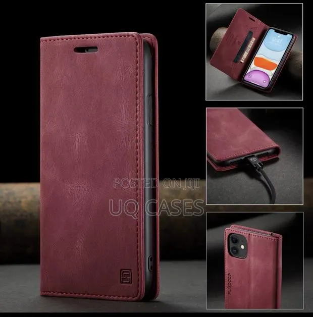 Flip Leather iPhone 12 Pro Max Series Case (Free Delivery Accra) · Photo 1
