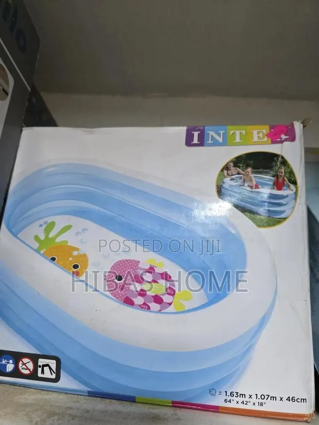 Intex Oval Whale Fun Inflatable Pool 163x107x46cm (Blower) · Photo 1