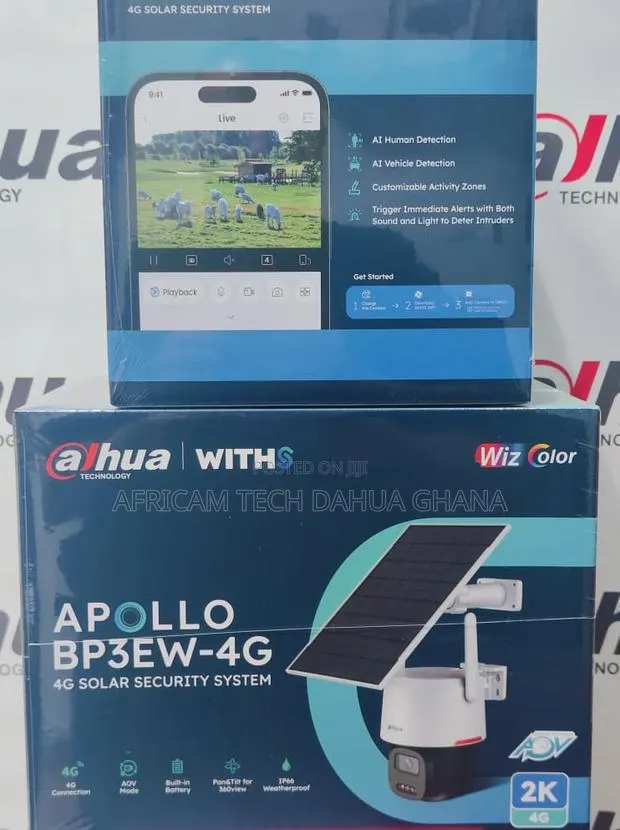 Dahua 4G Solar Security System APOLLO BP3EW-4G 3mp Wizcolor · Photo 1