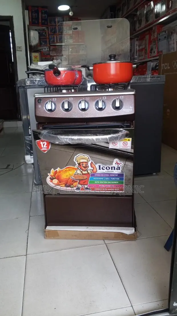 Icona 4 Burner Gas Oven+ Non Stick Cook Pot · Photo 1